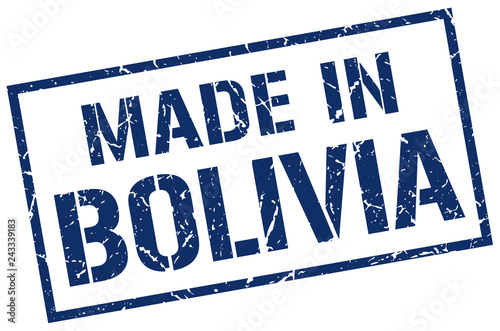 made in Bolivia stamp