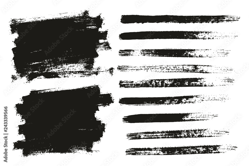 Paint Brush Thin Background & Lines High Detail Abstract Vector Background Mix Set 34