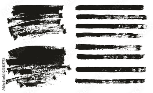 Paint Brush Thin Background & Lines High Detail Abstract Vector Background Mix Set 30