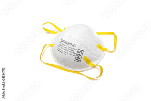 Tableau sur toile protection factor for N95 Filtering face mask - clipping path