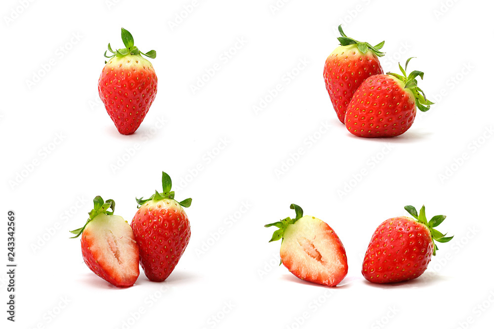 Fruit Strawberry isolated on white background Fruit Strawberry isolated on white background