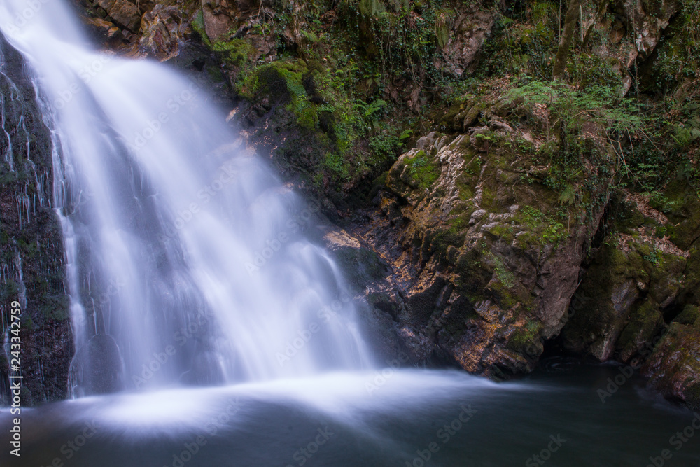 Xorroxin waterfall in Erratzu, Navarre, Basque Country. Xorroxin waterfall in Erratzu, Navarre, Basque Country.