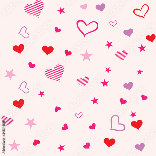 Seamless love background for Valentine's day