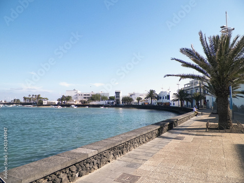 View of El Charco de San Gines, Lanzarote island.