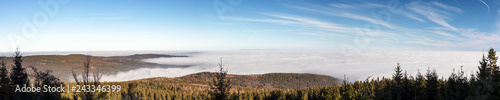 High fog over the Taunus low mountain range photo