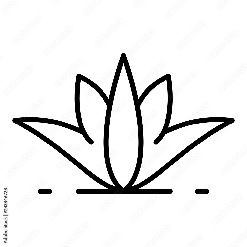 Natural aloe vera icon. Outline natural aloe vera vector icon for web design isolated on white background Natural aloe vera icon. Outline natural aloe vera vector icon for web design isolated on white background