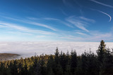 High fog over the Taunus low mountain range