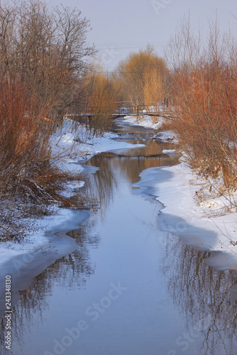 winter landscape with river © icarmen13