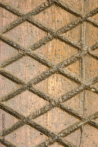 Vintage stone wall with dia...