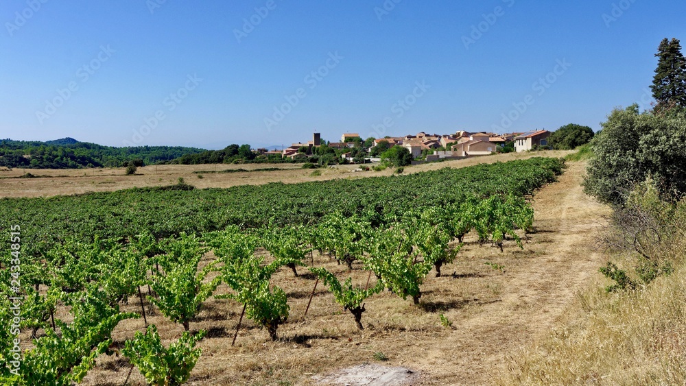 Village d’Assignan, Languedoc-Roussillon, Occitanie, France