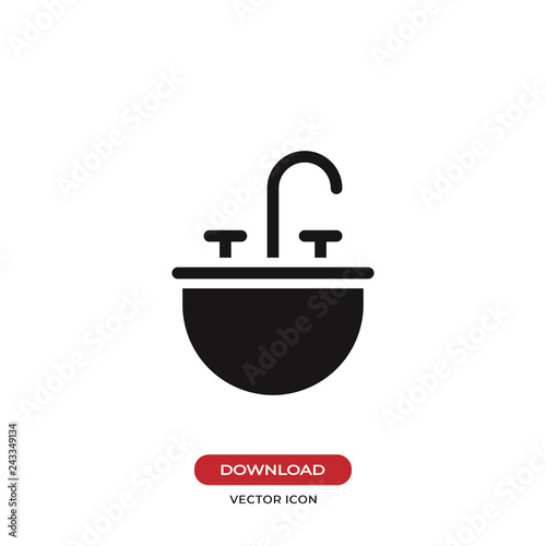 Sink icon vector