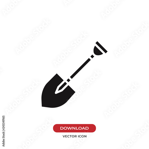 Shovel icon vector