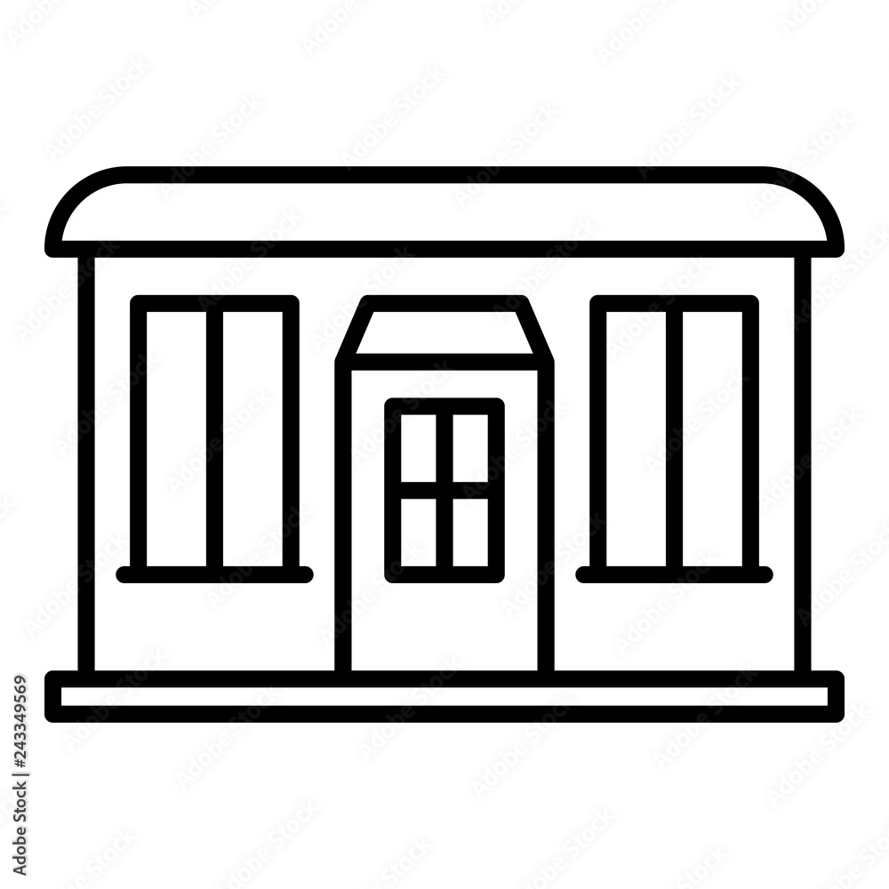 Clothes street shop icon. Outline clothes street shop vector icon for web design isolated on white background Clothes street shop icon. Outline clothes street shop vector icon for web design isolated on white background