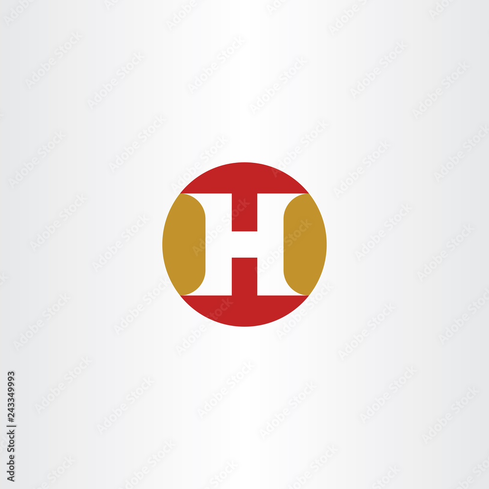 h logo symbol circle icon sign element letter h logo symbol circle icon sign element letter