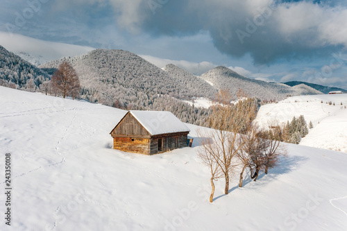 Winter in Romania landscape after a heavy snowfall © Calin Stan