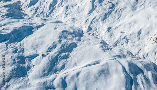 snow mountains, photo from drone © Artem Orlyanskiy