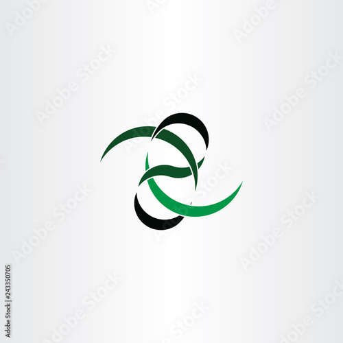knot ribbon logo abstract vector symbol design element