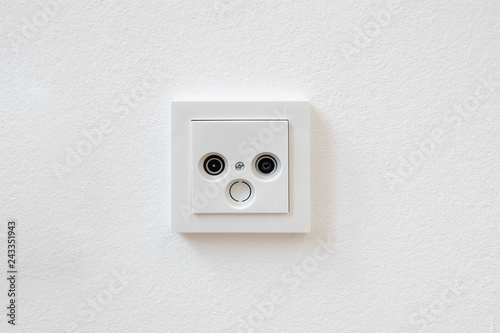  internet and tv outlet , cable tv box socket