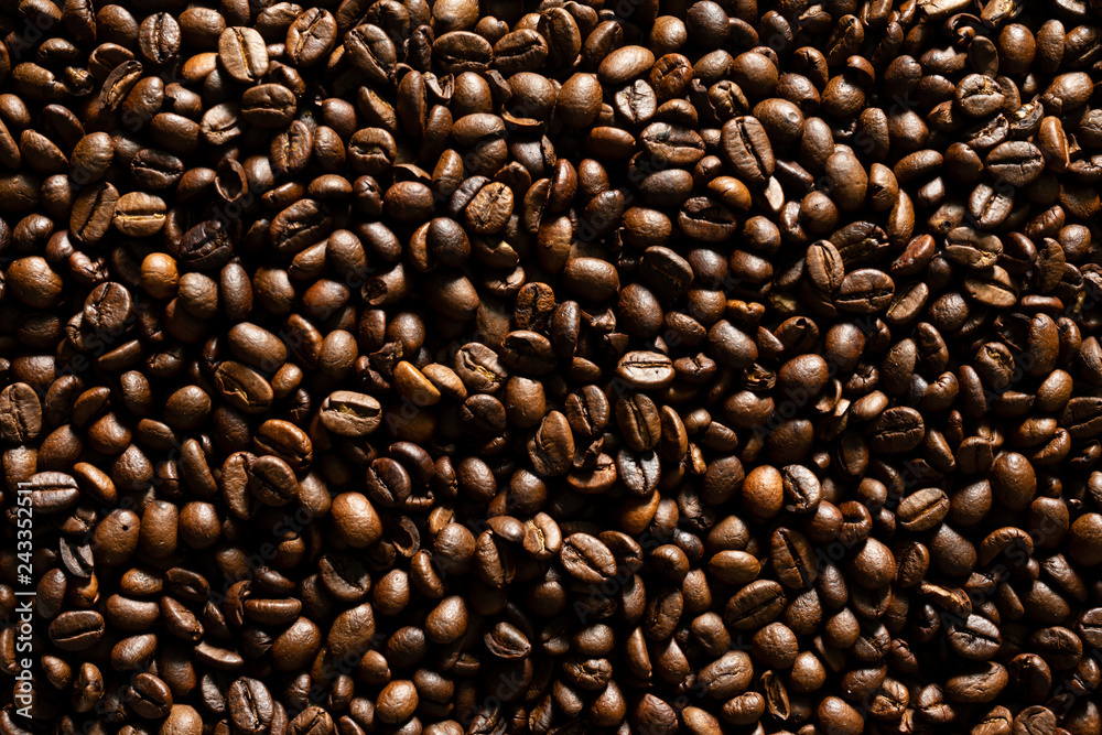 Closeup Coffee Bean Full Flame. Closeup Coffee Bean Full Flame.