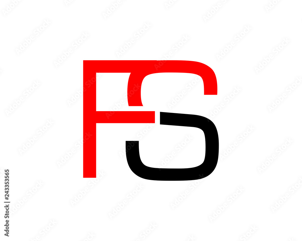 Initial Letter FS Logo Template Design Initial Letter FS Logo Template Design