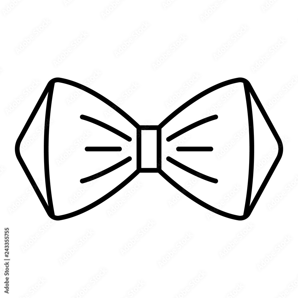 Elegant bow tie icon. Outline elegant bow tie vector icon for web design isolated on white background Elegant bow tie icon. Outline elegant bow tie vector icon for web design isolated on white background