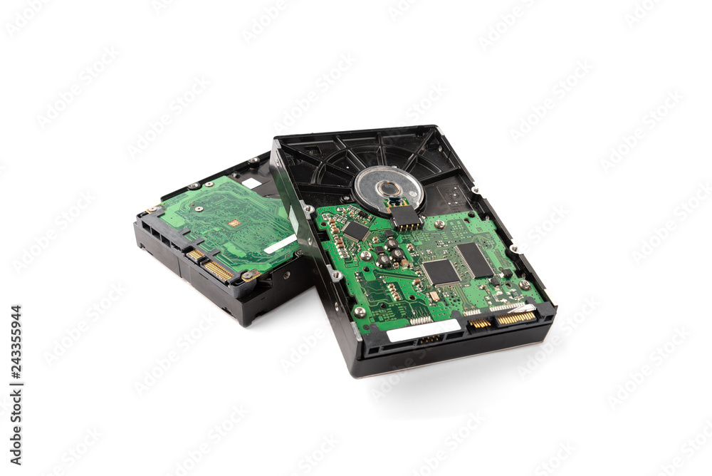 Computer hard drive isolated on white background. Computer hard drive isolated on white background.