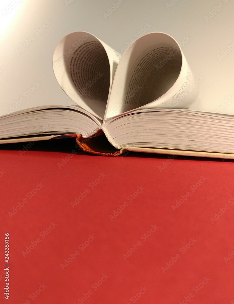 The heart of the book pages. The heart of the book pages.