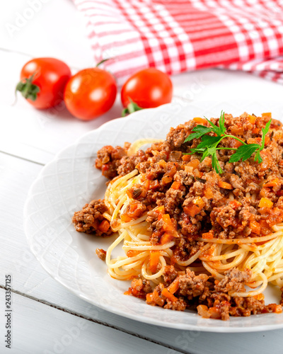 Spaghetti with bolognese sauce