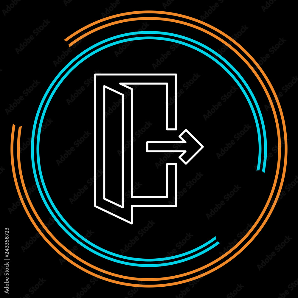 emergency exit sign, exit door icon, exit strategy emergency exit sign, exit door icon, exit strategy