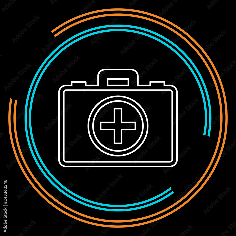first aid bag icon - medical box first aid bag icon - medical box