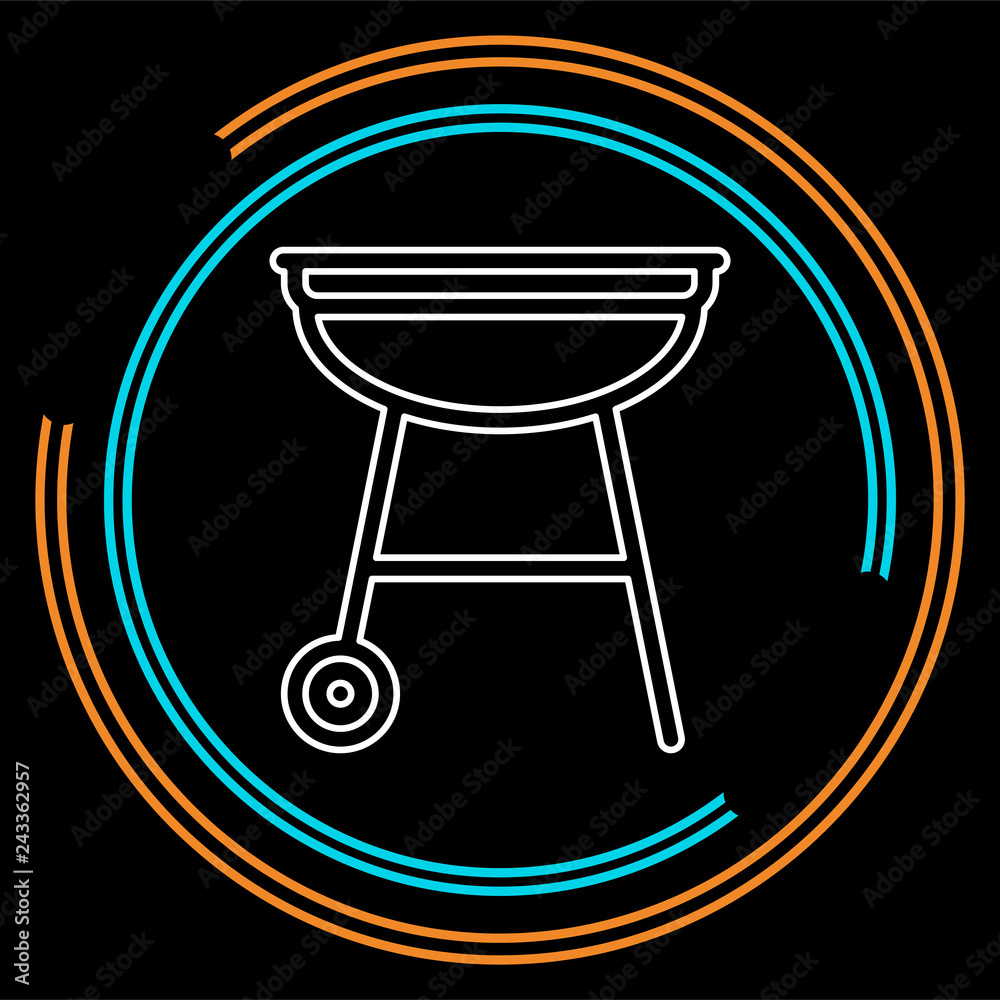 vector grill bbq menu icon, cooking meat vector grill bbq menu icon, cooking meat