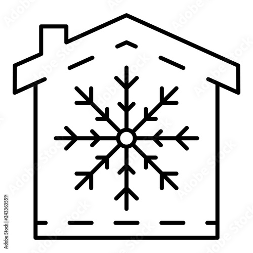 Conditioner winter mode icon. Outline conditioner winter mode vector icon for web design isolated on white background