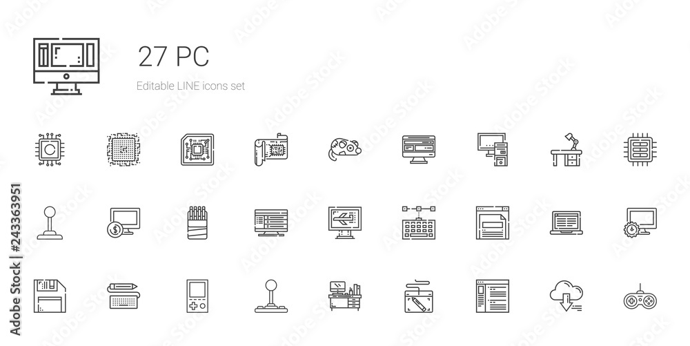 pc icons set pc icons set