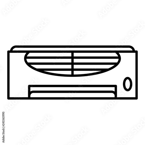 Retro conditioner icon. Outline retro conditioner vector icon for web design isolated on white background