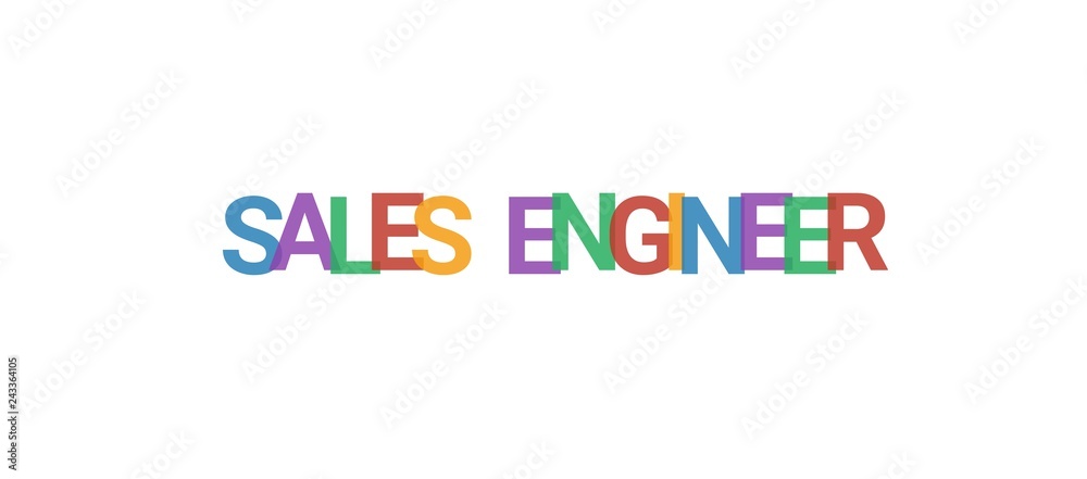 Sales Engineer word concept