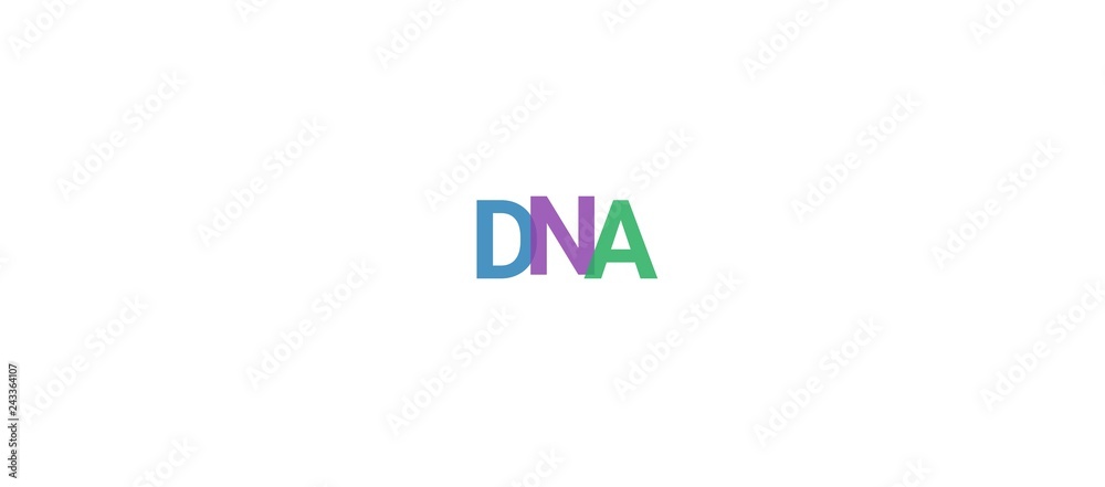 DNA word concept DNA word concept