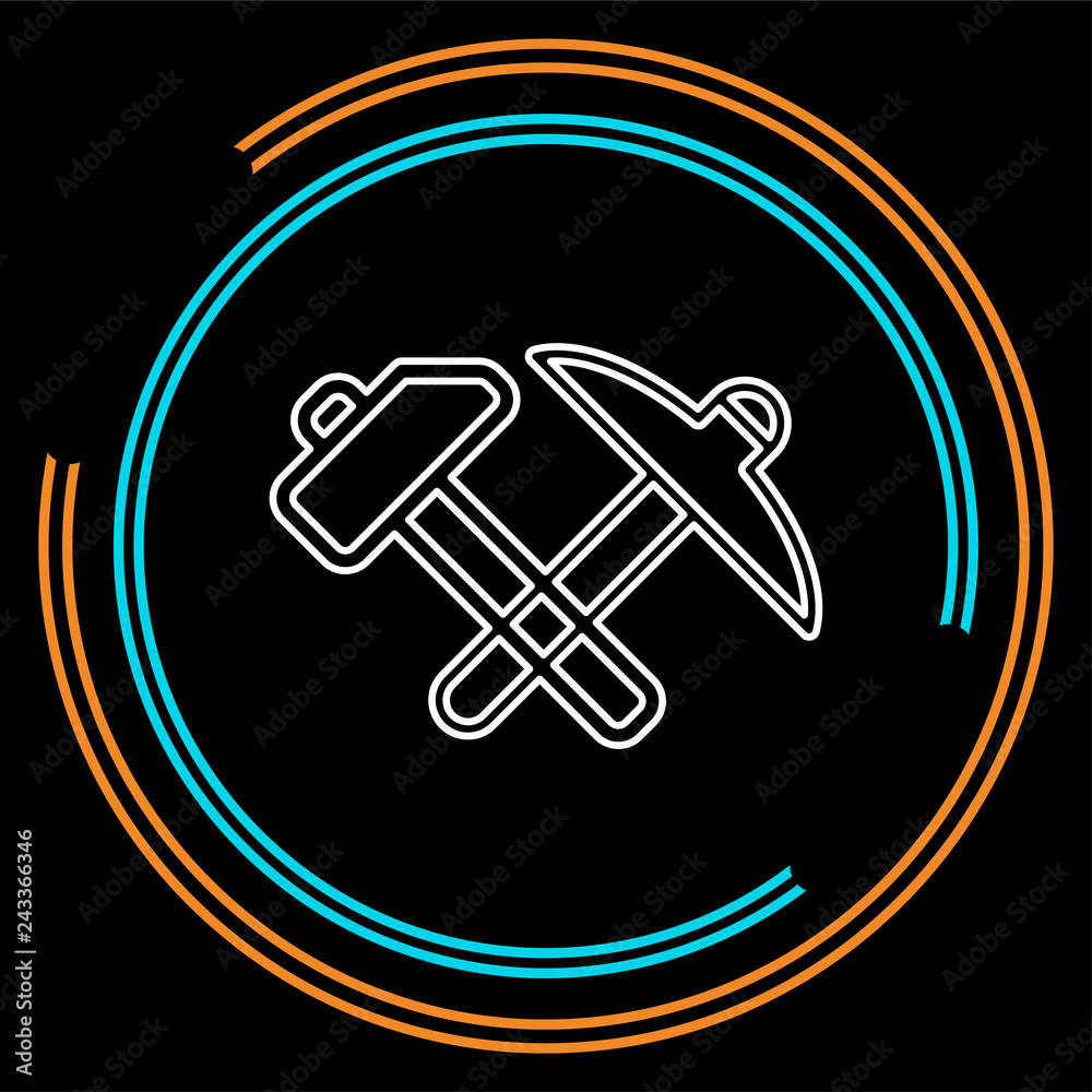 vector repair tool symbol carpentry work equipment vector repair tool symbol carpentry work equipment