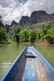 Boat On River In Laos