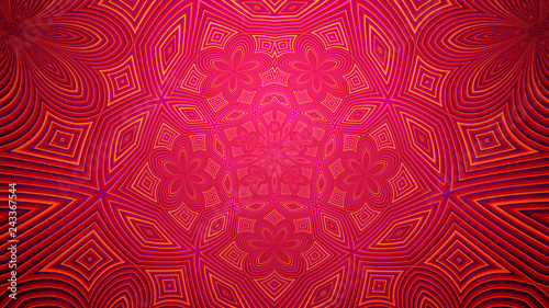 Background with a colorful, diverse cyclic pattern.