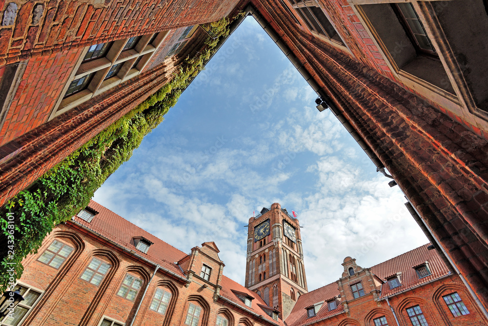 Fototapeta premium Town Hall in Toruń, Poland