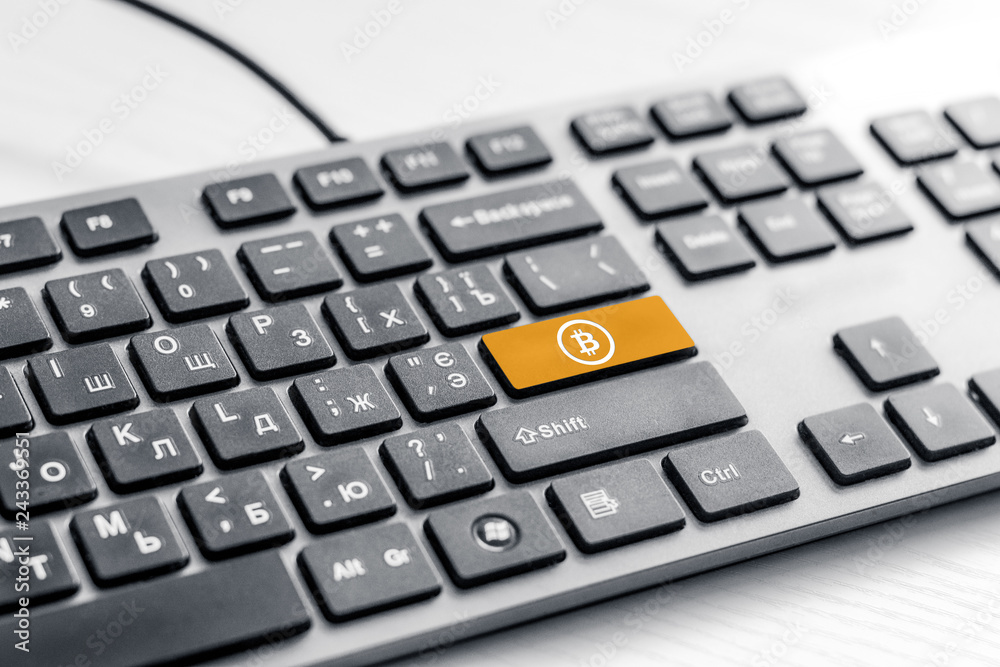 Shopping enter button key on grey keyboard Shopping enter button key on grey keyboard