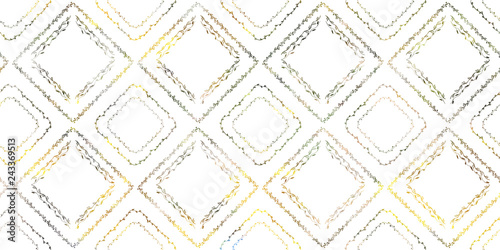 Hand drawn liana floral pattern. Color foliage plant decoration vector on white background
