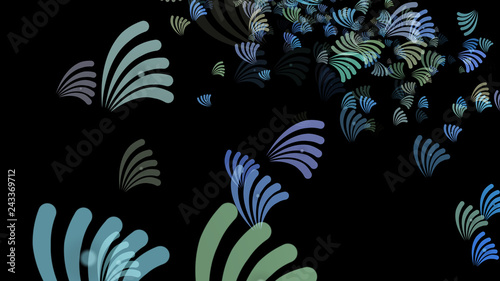 Abstract background pattern with plant matter.