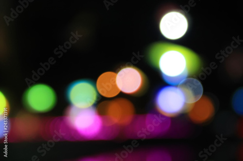 photo of bokeh lights on the street © endriyana