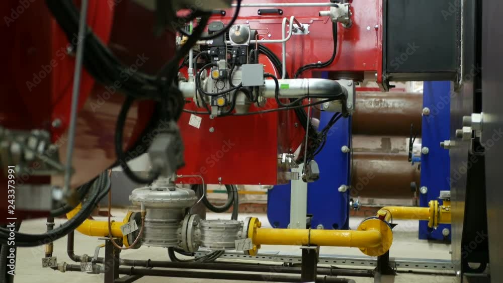 Pipes in a boiler room. Water heating. Power supply. Pipes in a boiler room. Water heating. Power supply.