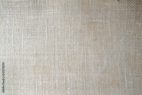 white jute vegetable fiber fabric background