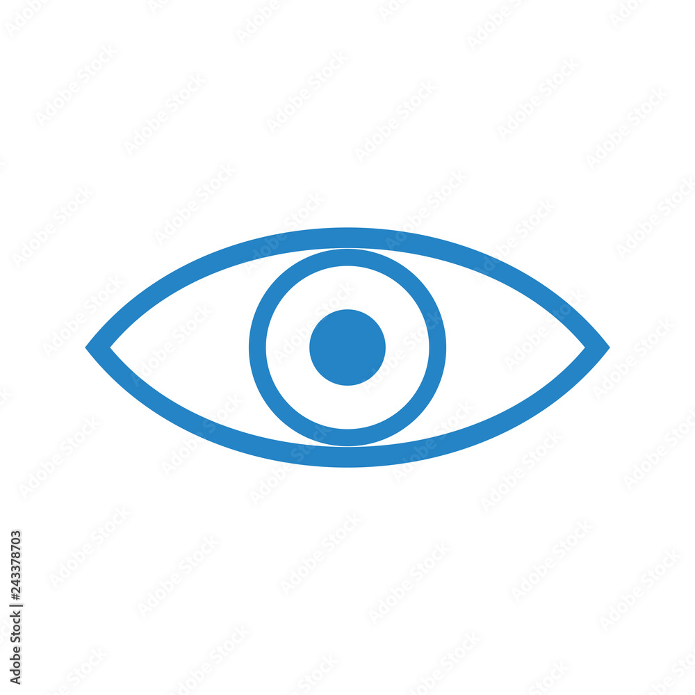 Eye icon on white background for graphic and web design, Modern simple vector sign. Internet concept. Trendy symbol for website design web button or mobile app Eye icon on white background for graphic and web design, Modern simple vector sign. Internet concept. Trendy symbol for website design web button or mobile app
