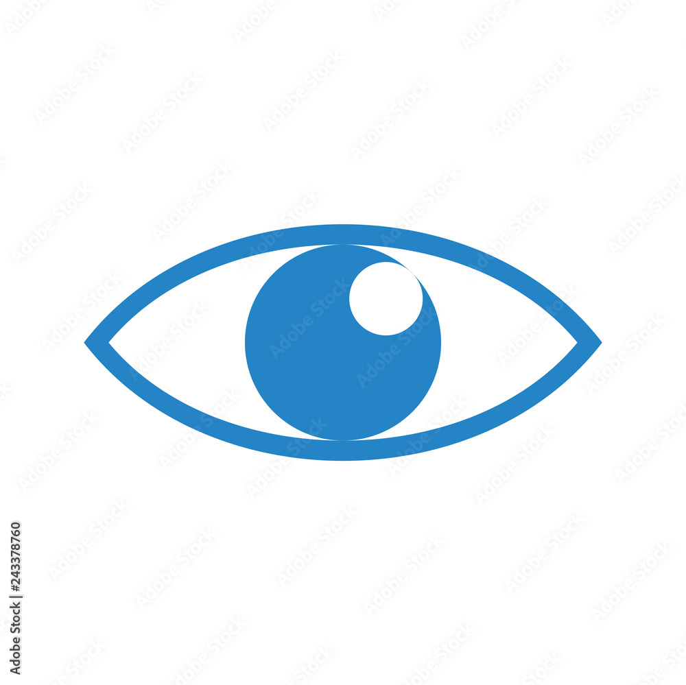 Eye icon on white background for graphic and web design, Modern simple vector sign. Internet concept. Trendy symbol for website design web button or mobile app Eye icon on white background for graphic and web design, Modern simple vector sign. Internet concept. Trendy symbol for website design web button or mobile app