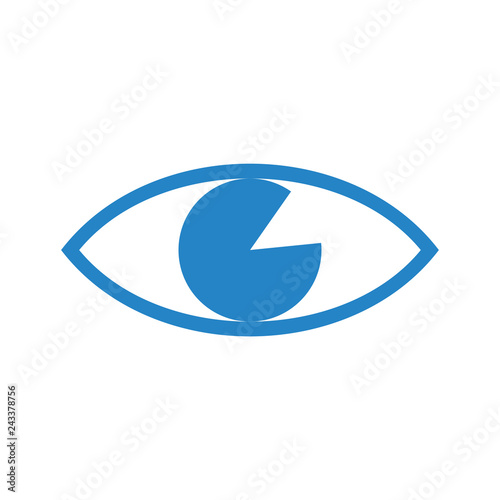 Eye icon on white background for graphic and web design, Modern simple vector sign. Internet concept. Trendy symbol for website design web button or mobile app
