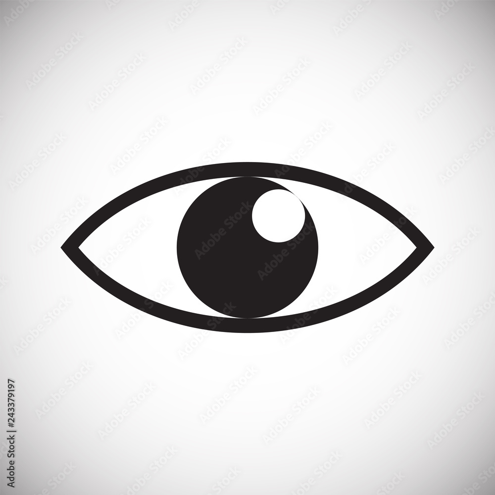 Eye icon on white background for graphic and web design, Modern simple vector sign. Internet concept. Trendy symbol for website design web button or mobile app Eye icon on white background for graphic and web design, Modern simple vector sign. Internet concept. Trendy symbol for website design web button or mobile app
